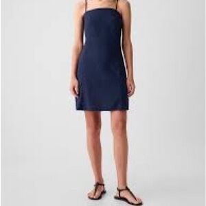 NWT Linen-Blend Mini Dress